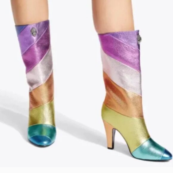 NWT KURT GEIGER LONDON Rainbow Boots - Picture 3 of 9